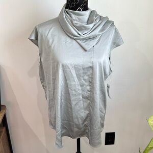 Cowl Neck‎ Sleeveless Top Elegant Draped Neckline Blouse